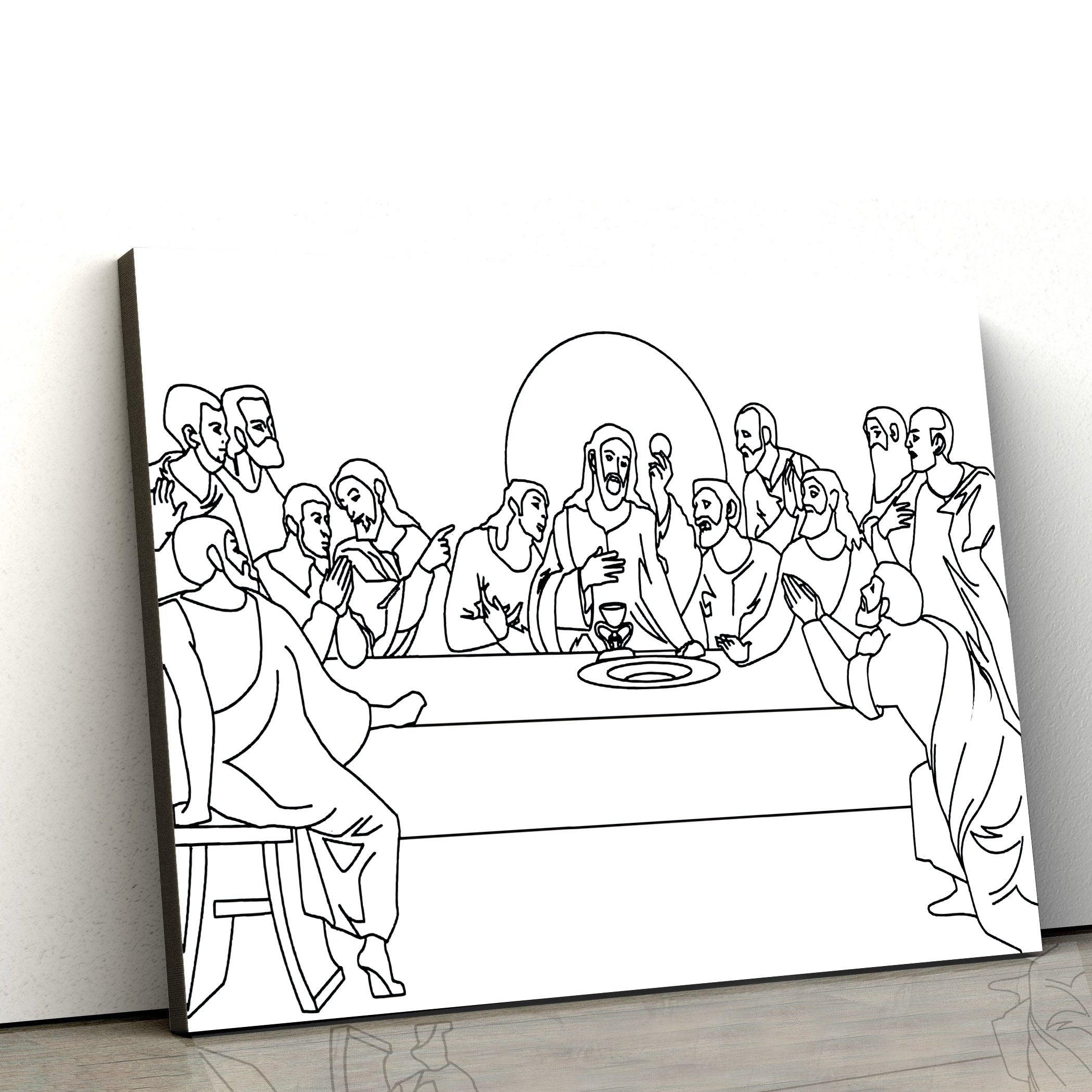 The Last Supper Canvas Wall Art – Christian Wall Posters