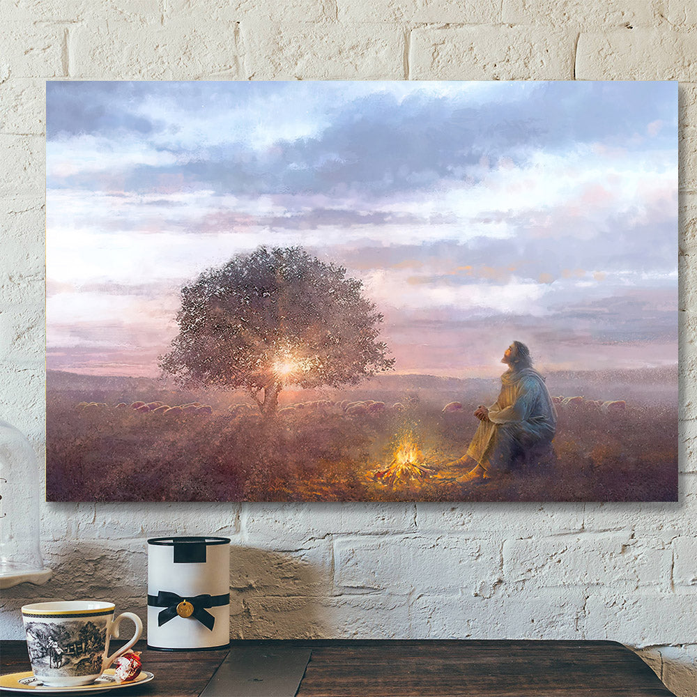 The Light – Jesus Canvas Poster – Jesus Wall Art – Gift For Christian