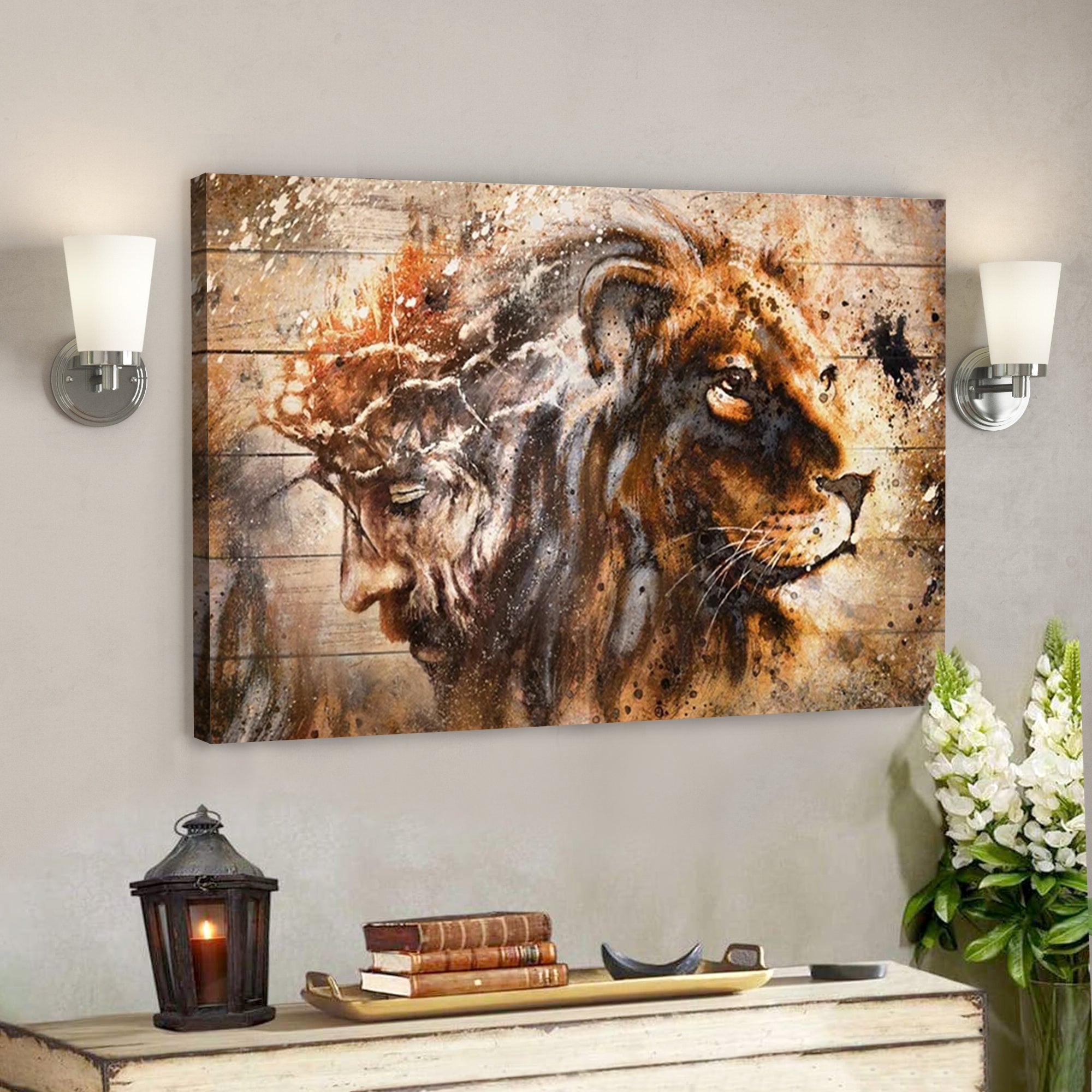 The Lion Of Judah Canvas Posters – Jesus Canvas Wall Art