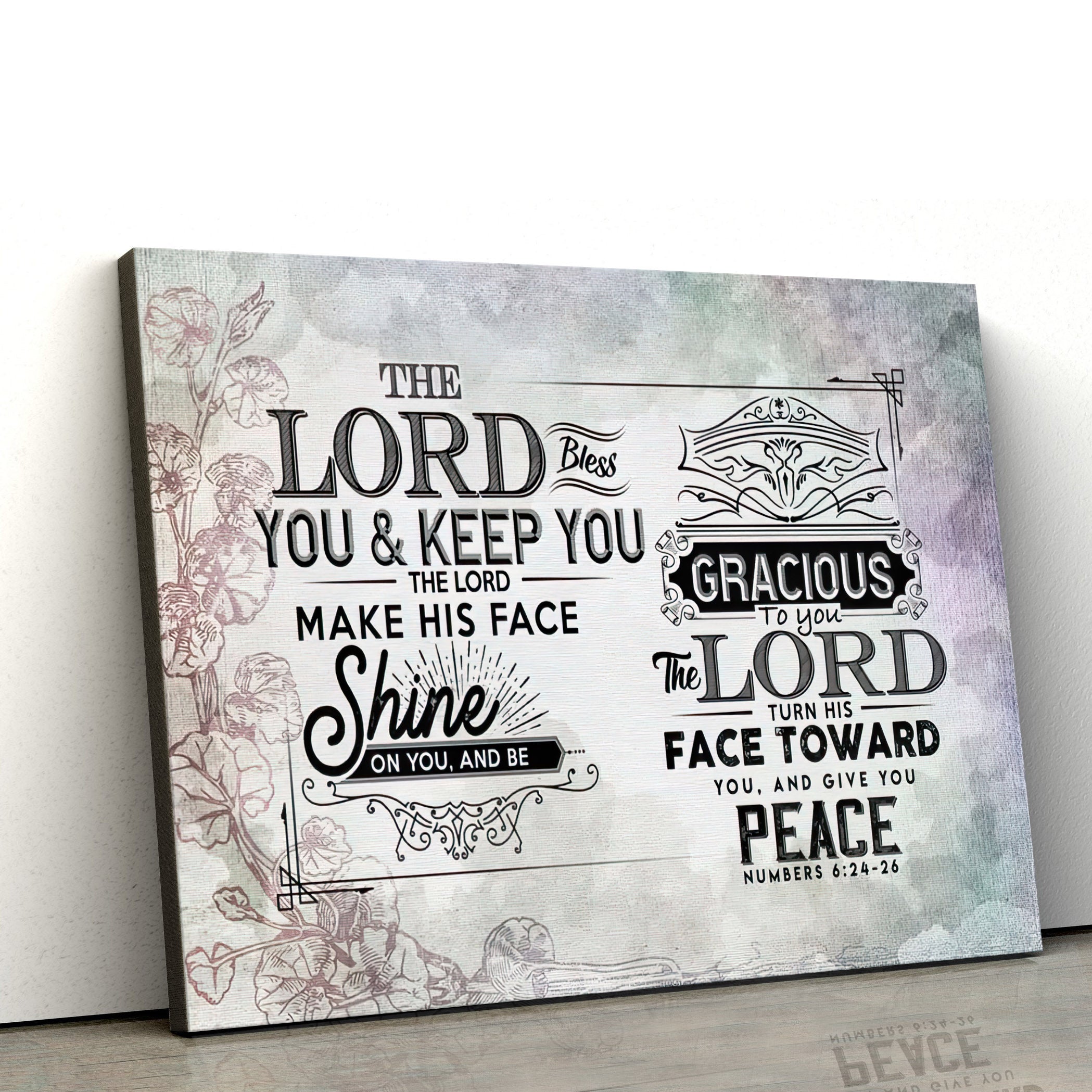 The Lord Bless You And Keep Numbers 624 26 Scripture Canvas Wall Art