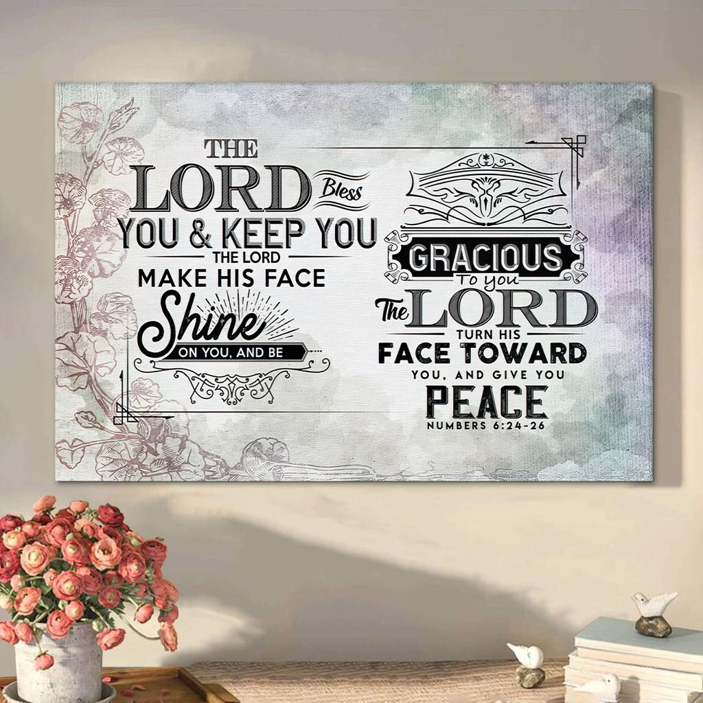 The Lord Bless You And Keep Numbers 624 26 Scripture Canvas Wall Art