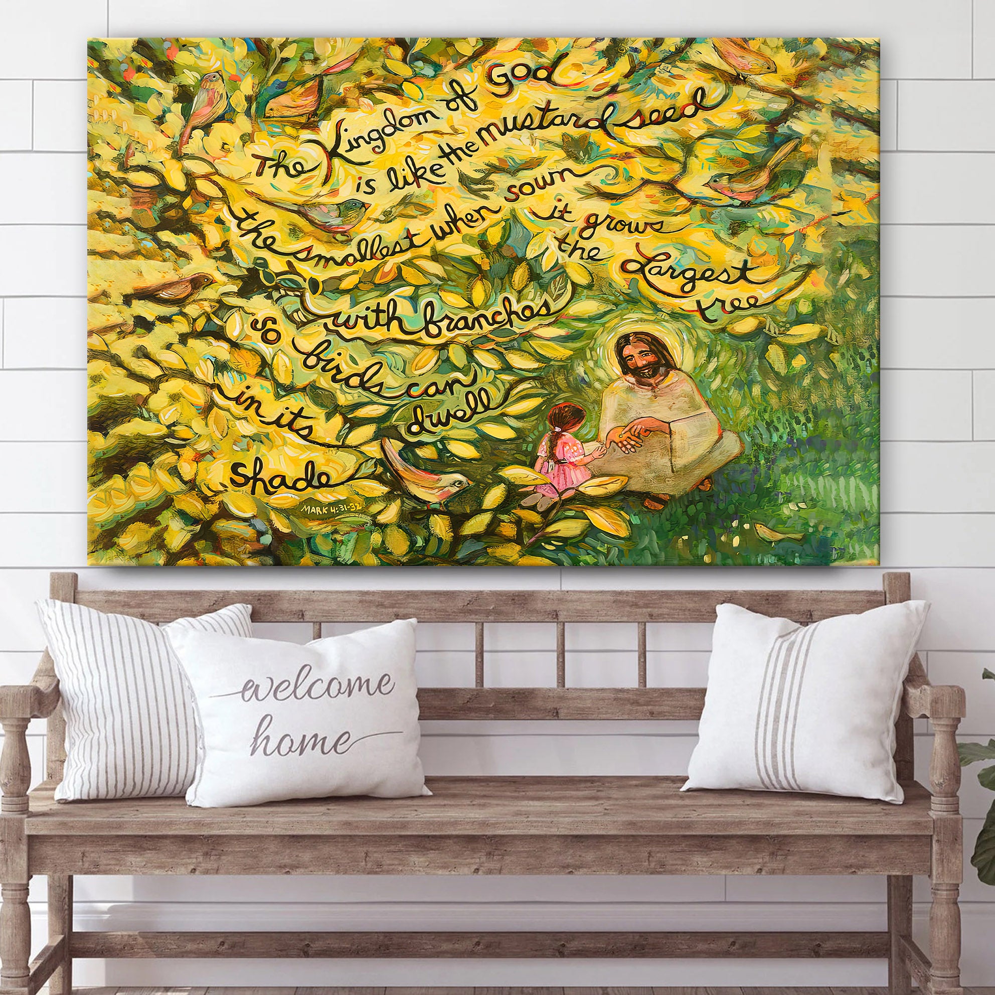 The Mustard Seed Kingdom Of God Become Like Canvas Posters – Jesus Canvas Pictures – Christian Canvas Art