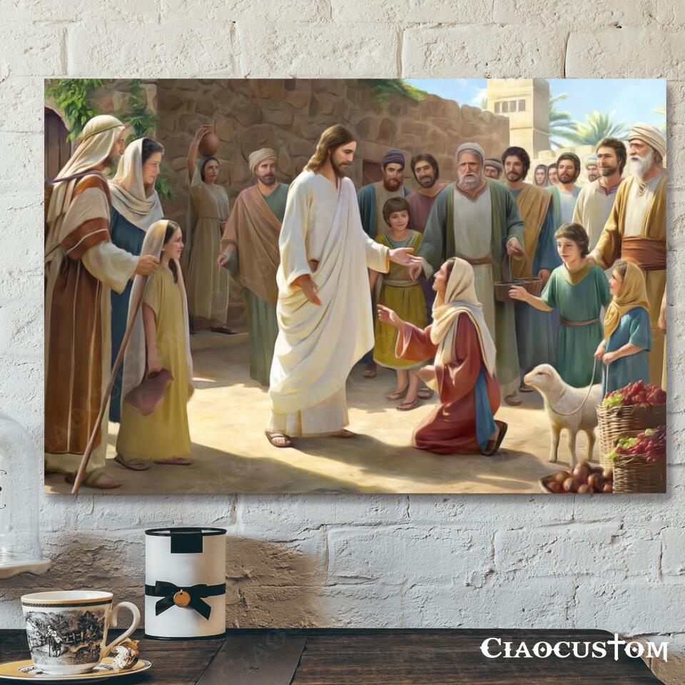 The Parables Of Jesus – Jesus Canvas Painting – Jesus Canvas Art – Jesus Poster – Jesus Canvas – Christian Gift