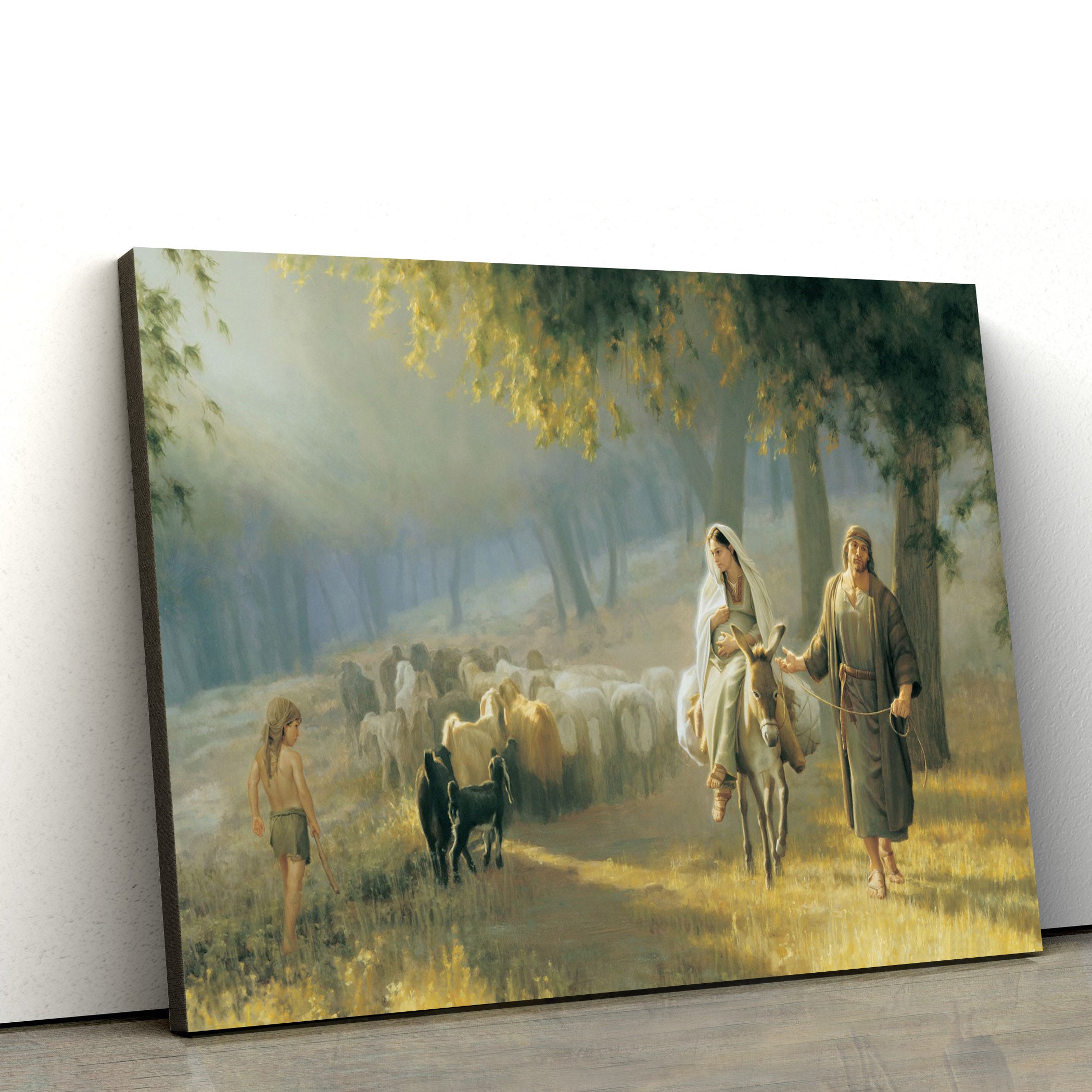 The Road To Bethlehem Canvas Wall Art – Christian Canvas Pictures – Religious Canvas Wall Art