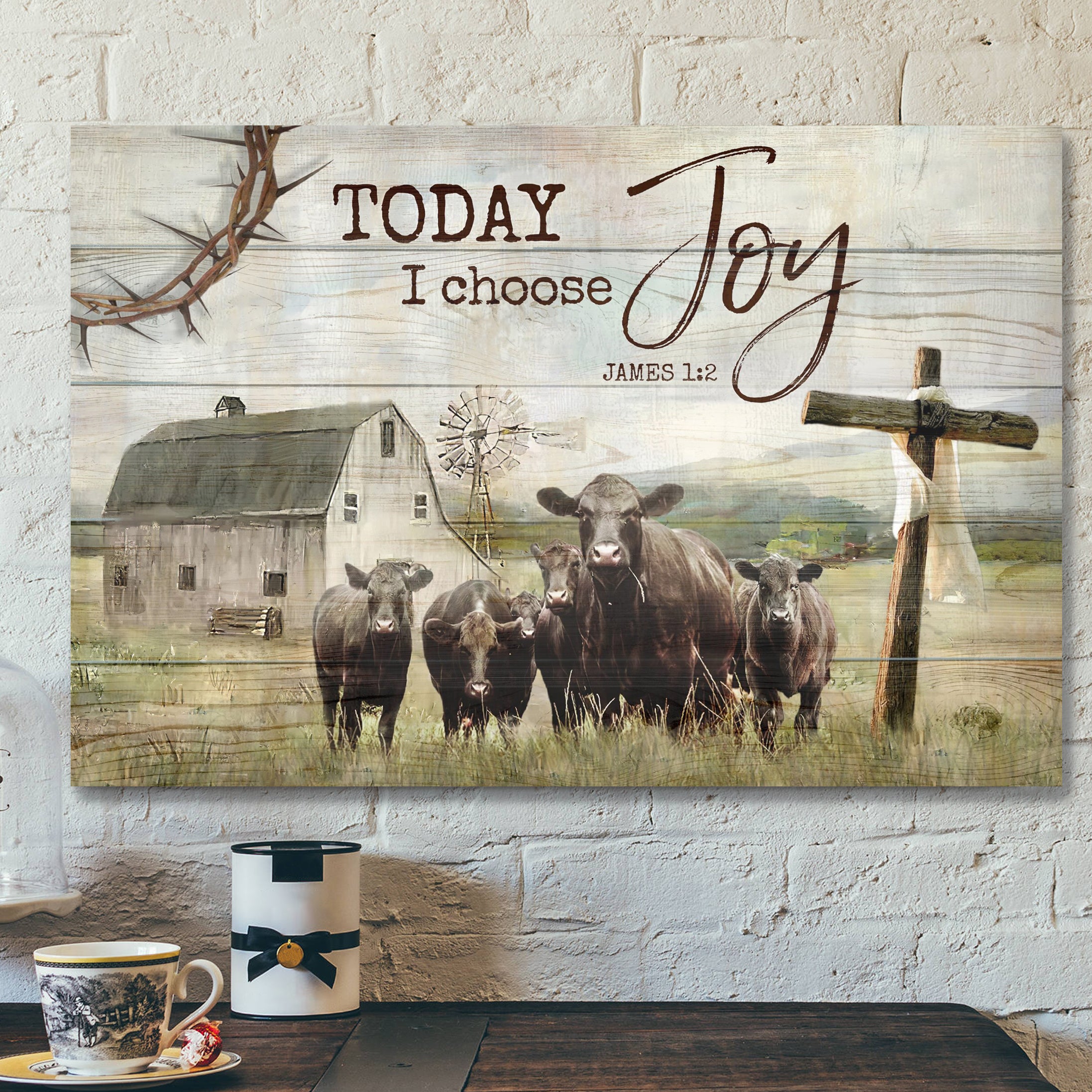 Today I Choose Joy – I Still Believe In Amazing Grace – Bible Verse Canvas – Scripture Canvas Wall Art