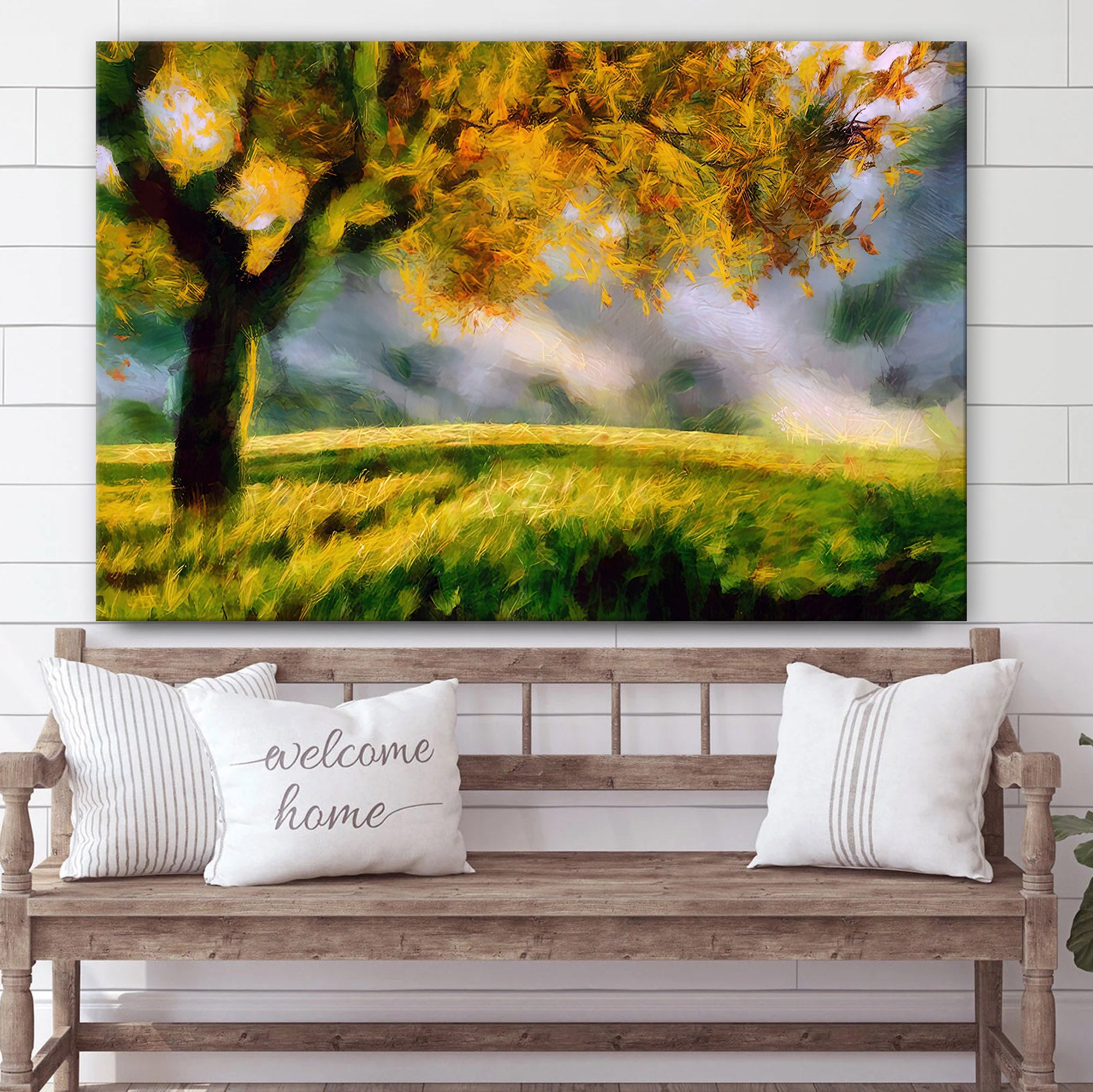 Tree Nature Painting Canvas Wall Art – Canvas Wall Decor – Home Decor Living Room