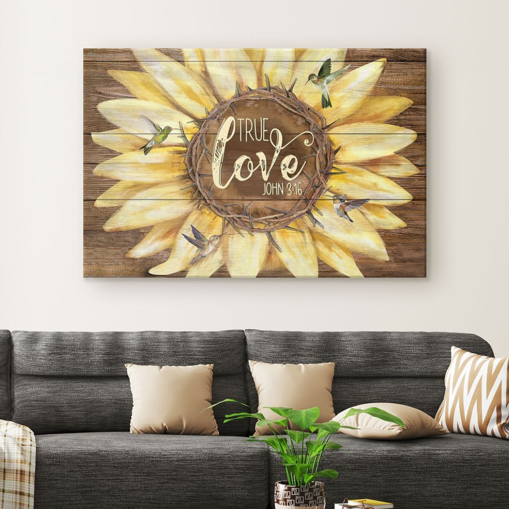 True Love John 316 Canvas Wall Art – Christian Canvas – Faith Canvas