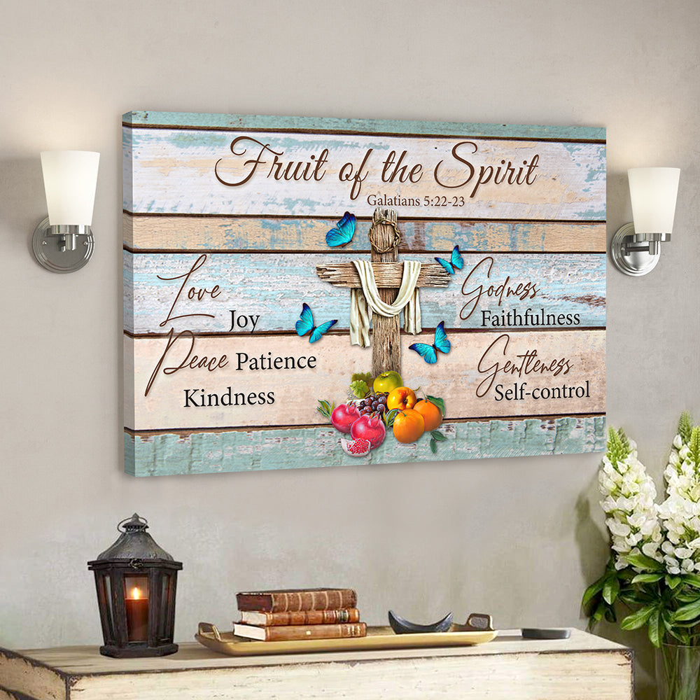 Truit Of The Spirit – Jesus Christ Poster – Jesus Poster – Jesus Canvas Wall Art – Bible Verse Canvas Wall Art – Scripture Canvas