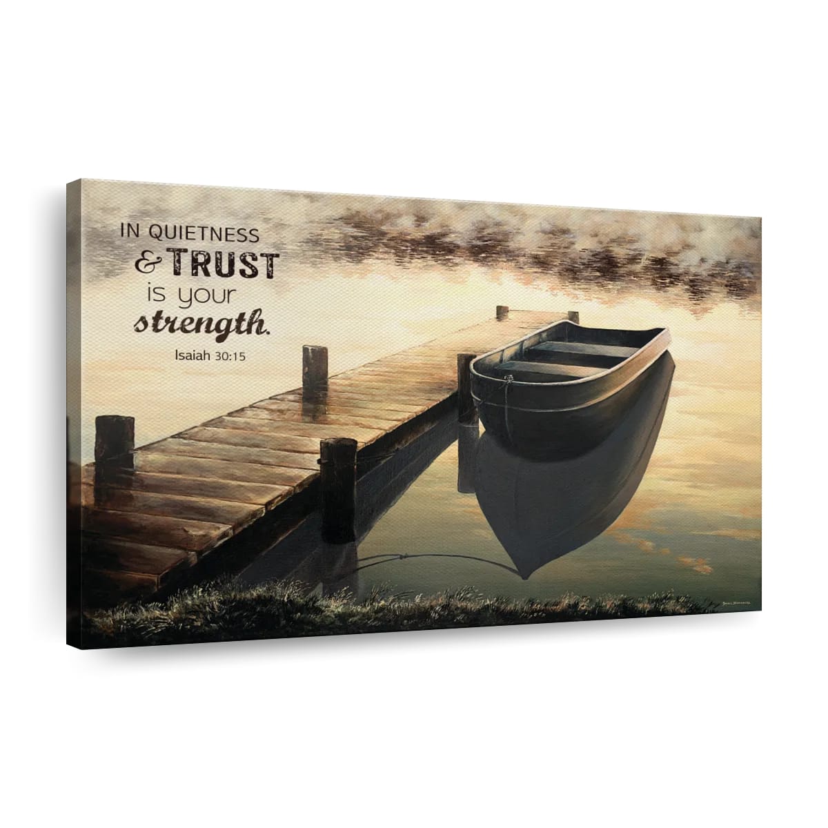 Trust Quiet Morning Canvas Wall Art – Christian Canvas Wall Art – Religious Wall Art Canvas