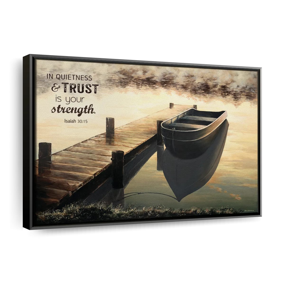 Trust Quiet Morning Canvas Wall Art – Christian Canvas Wall Art – Religious Wall Art Canvas