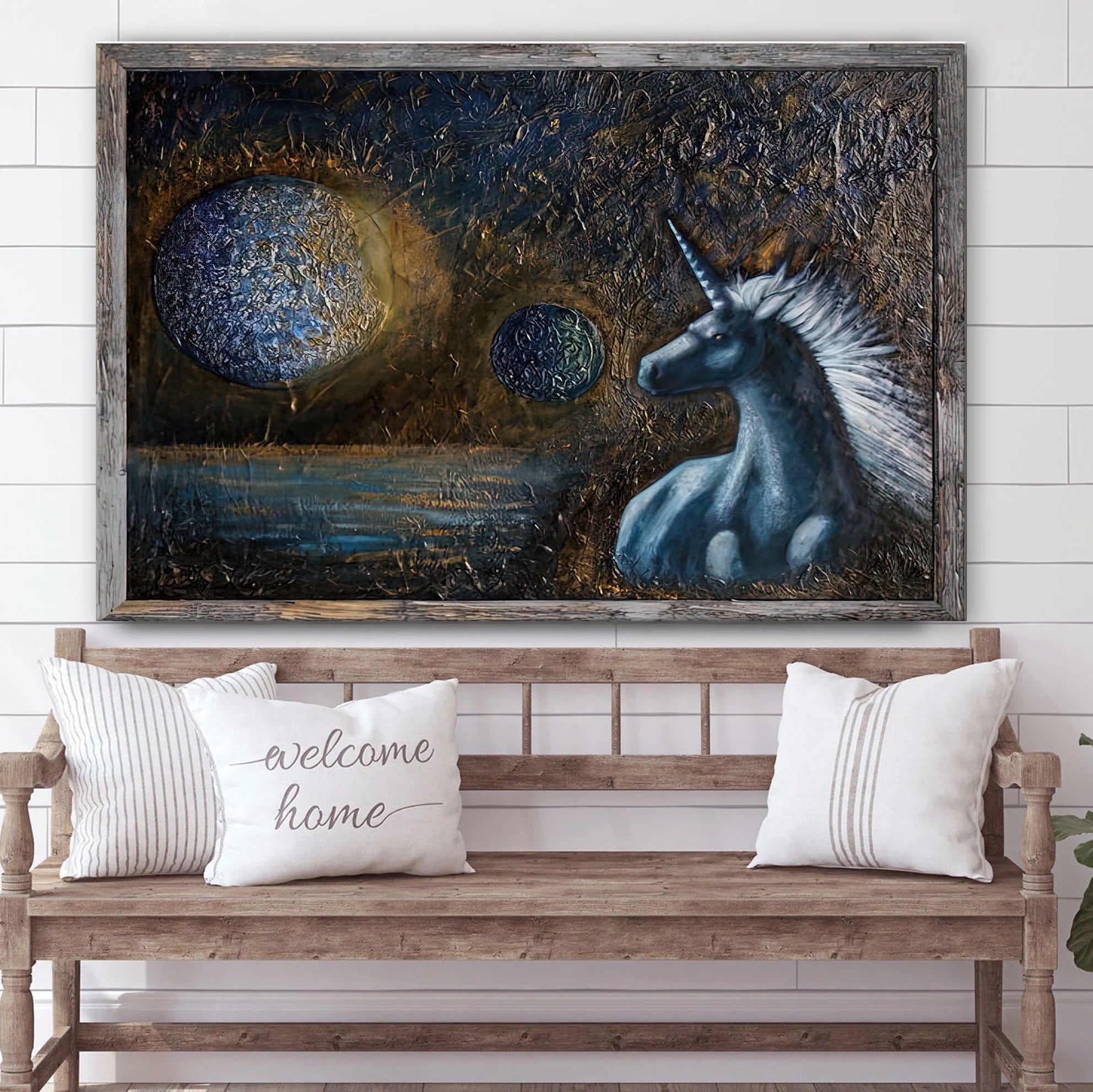 Unicorn Painting Canvas Wall Art – Canvas Wall Decor – Home Decor Living Room