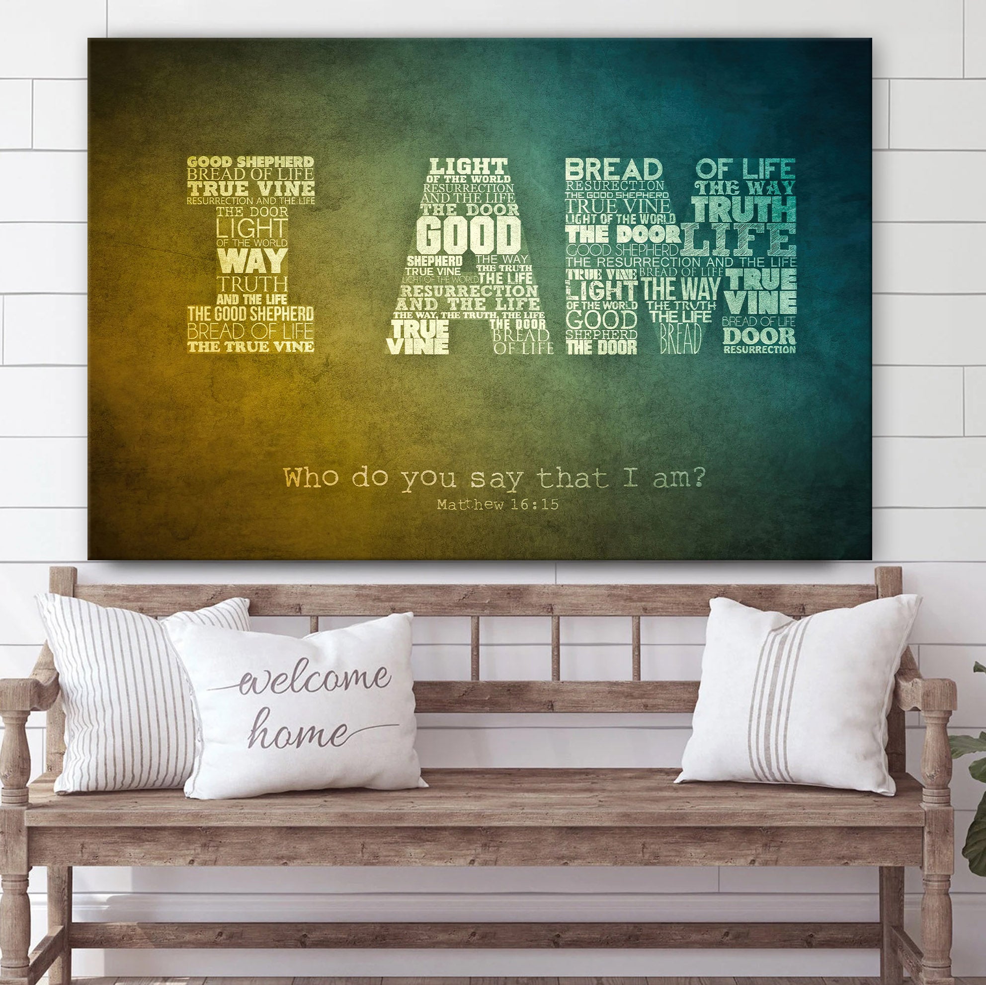 Who Do You Say That I Am Wall Art Decor – Religious Posters Wall Art