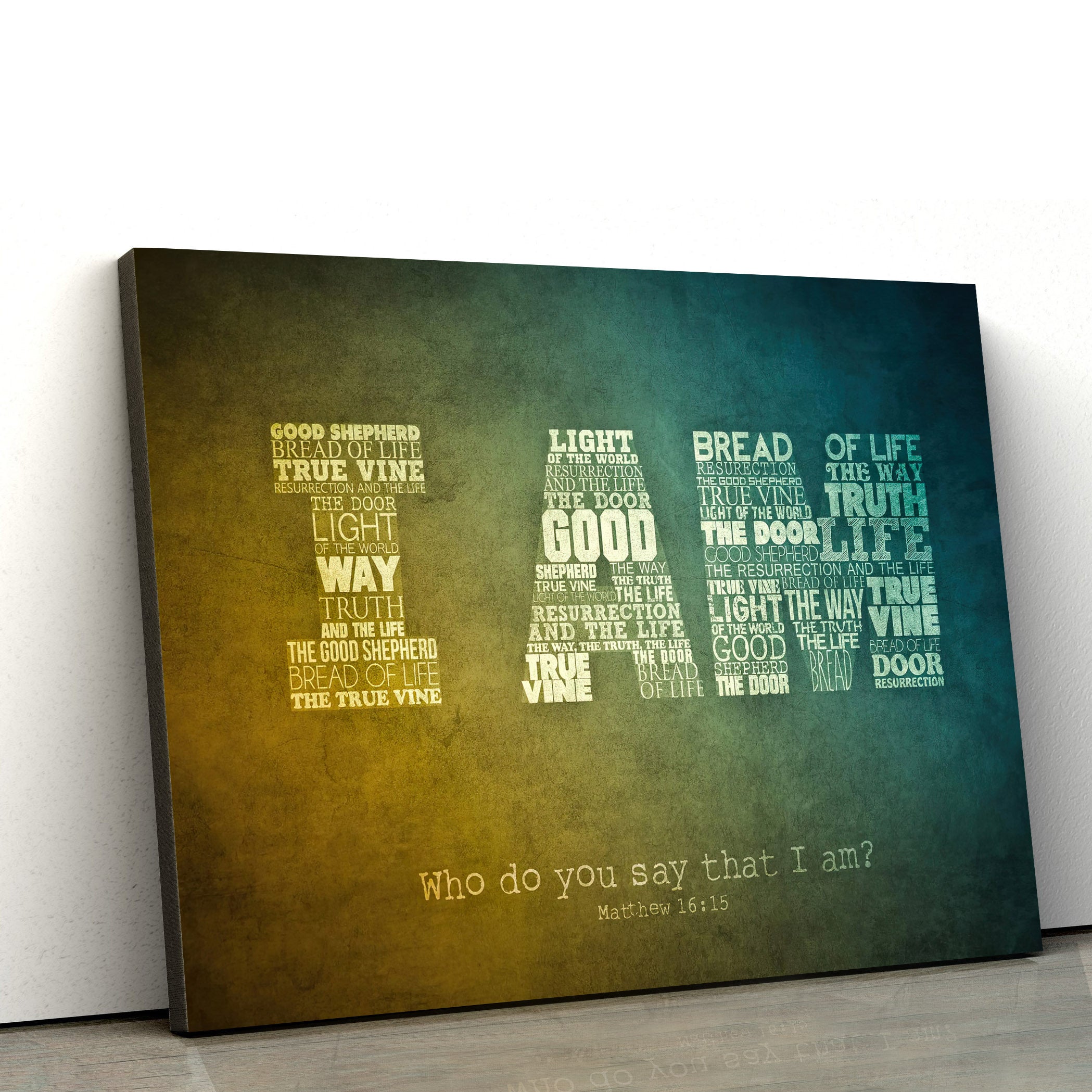 Who Do You Say That I Am Wall Art Decor – Religious Posters Wall Art