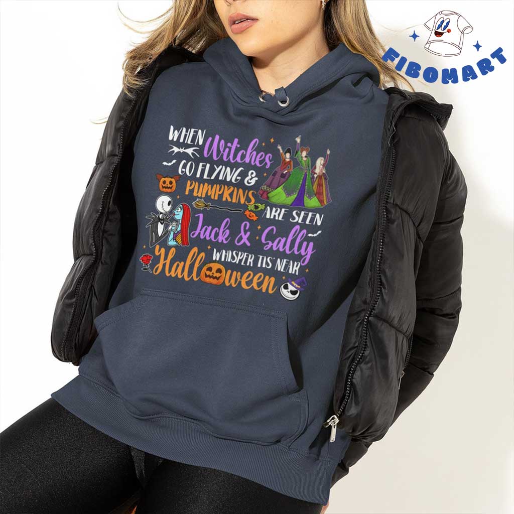 Jack Skellington And Sally Halloween Shirt Halloween Couple Shirts Disney Not So Scary Halloween Shirt Mickey Halloween Pumpkin Shirt 2