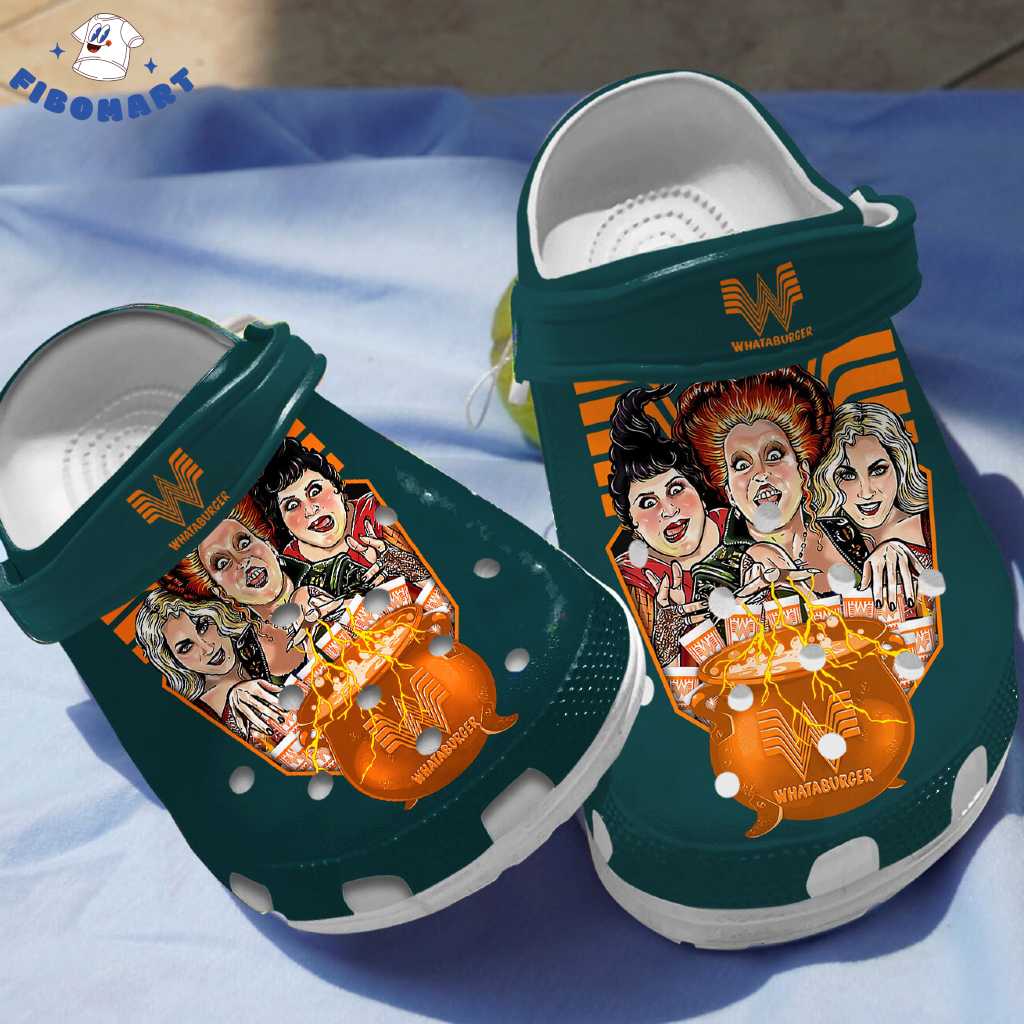 Hocus Pocus Sanderson Sisters Whataburger Halloween Crocs 1