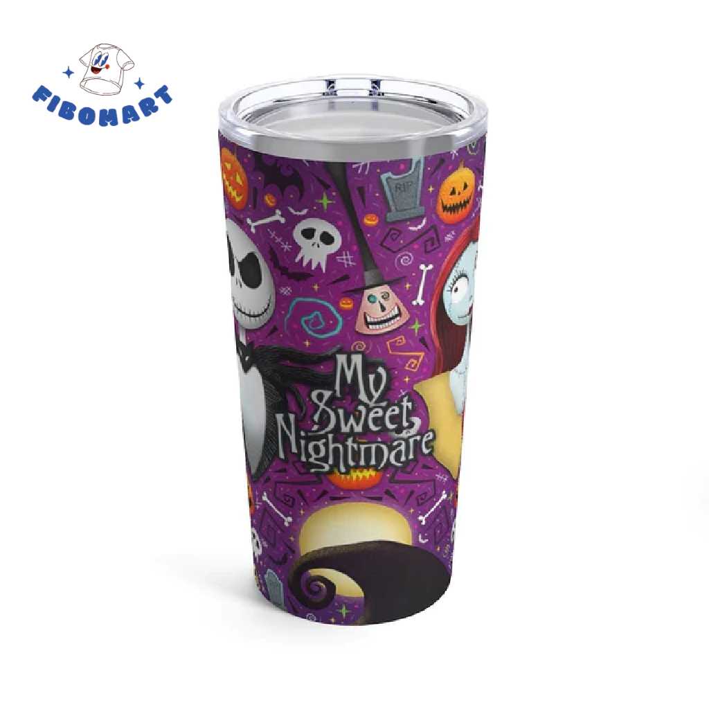 Jack And Sally My Sweet Nightmare Nightmare Before Christmas Tumbler 2