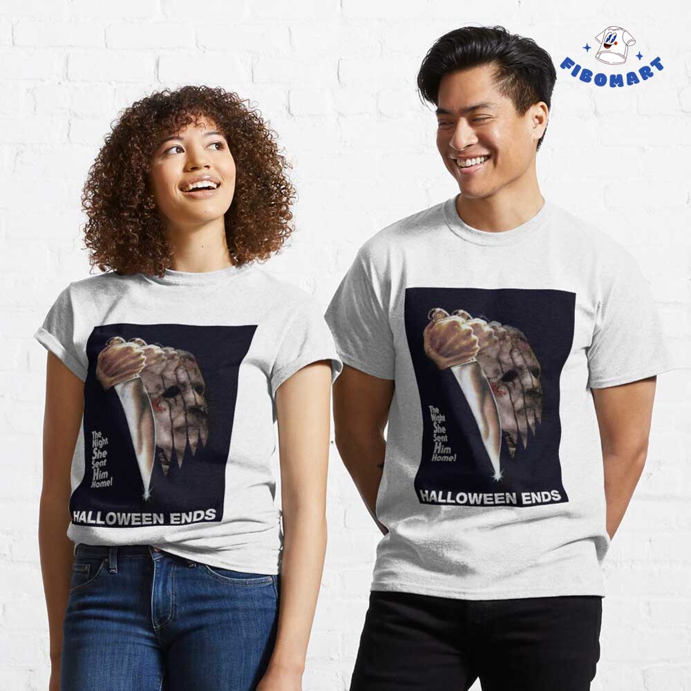 Michael Myers Hold Knife Halloween Ends Shirt The Night She Sent Him Home 1