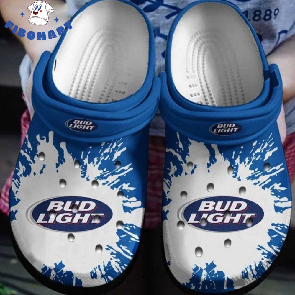 Bud Light Beer Blue Color Crocs