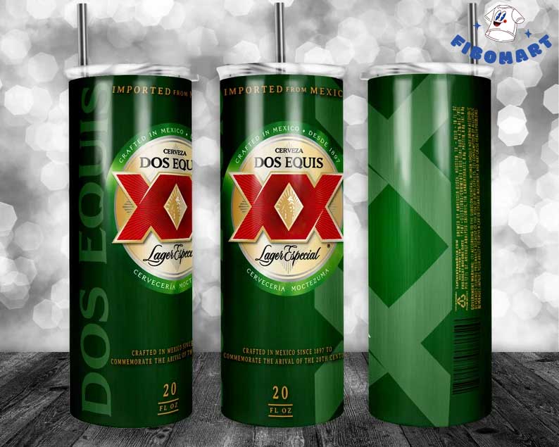 Dos Equis Lager Especial Beer Skinny Tumbler
