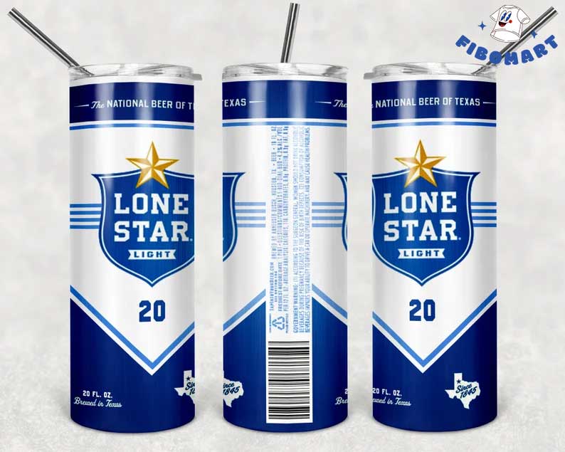 Lone Star Light Beer Skinny Tumbler