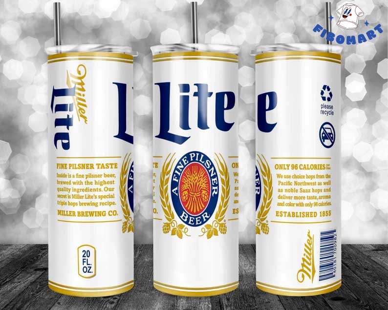 Miller Lite Skinny Tumbler