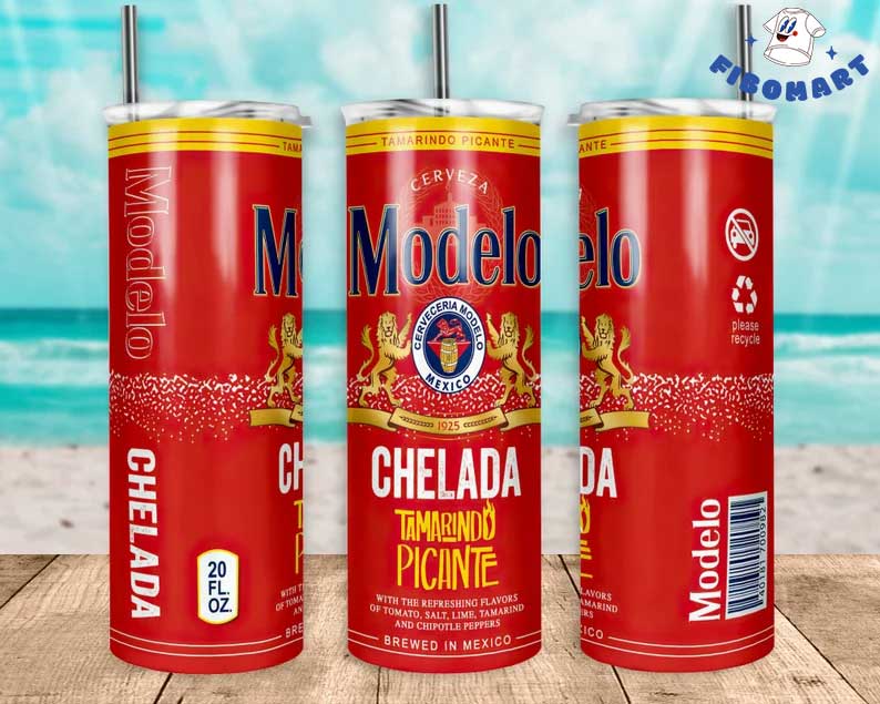 Modelo Chelada Tamarindo Picante Skinny Tumbler