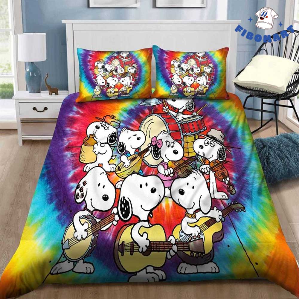Snoopy Music Band Bedding Set