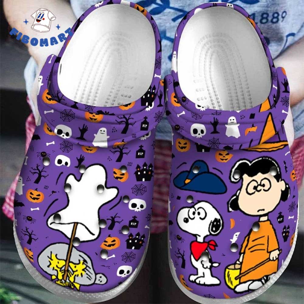 Snoopy Woodstock Ghost Pumpkin Halloween Crocs