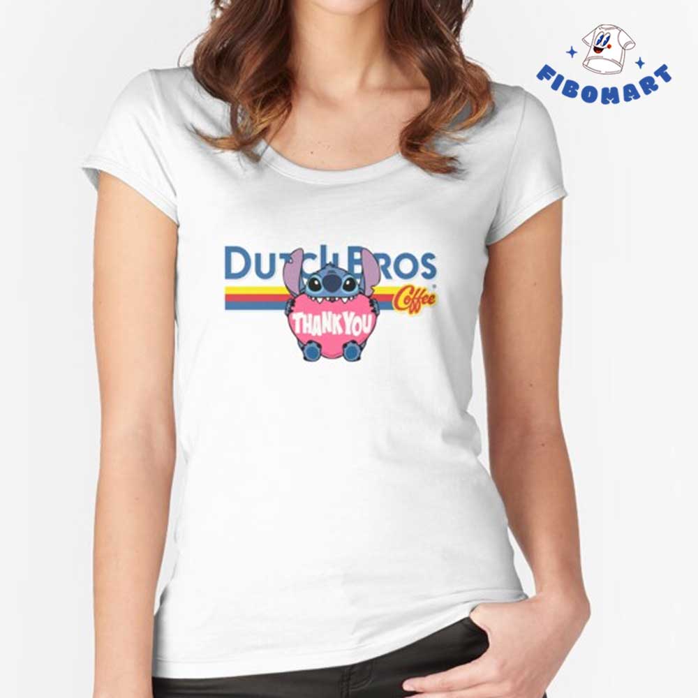 Thank You Stitch Dutch Bros Coffee Shirt