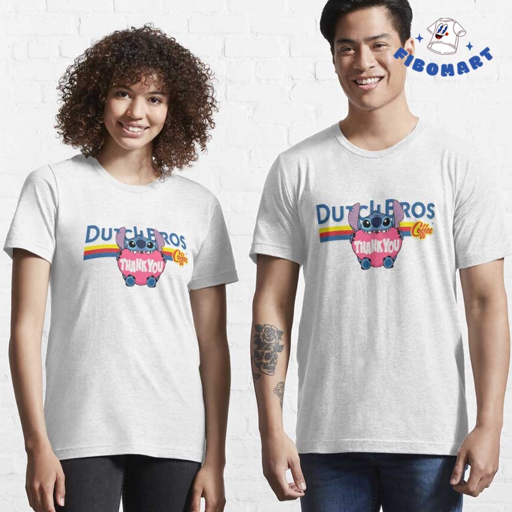 Thank You Stitch Dutch Bros Coffee T Shirt