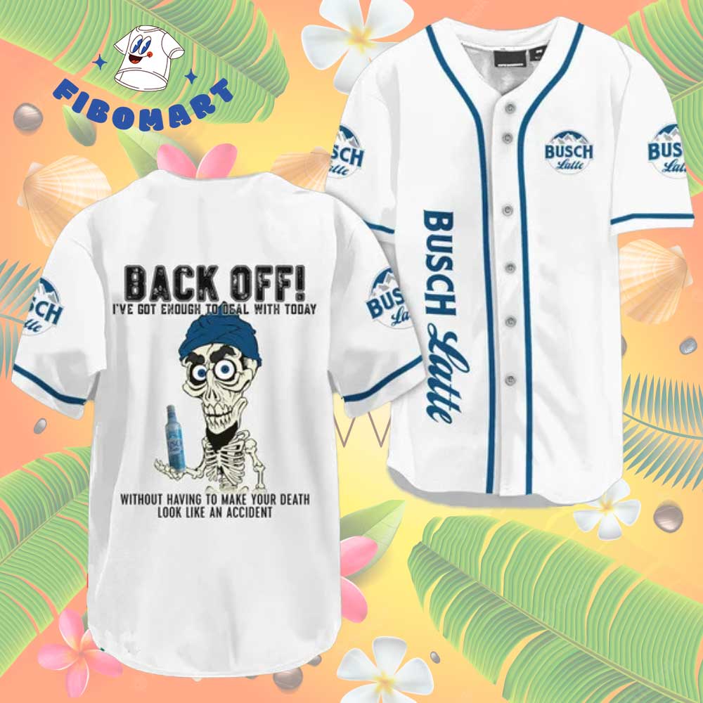 Back Off Achmed Busch Latte Baseball Jersey