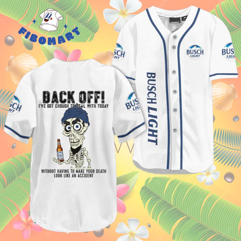 Back Off Achmed Busch Light Baseball Jersey