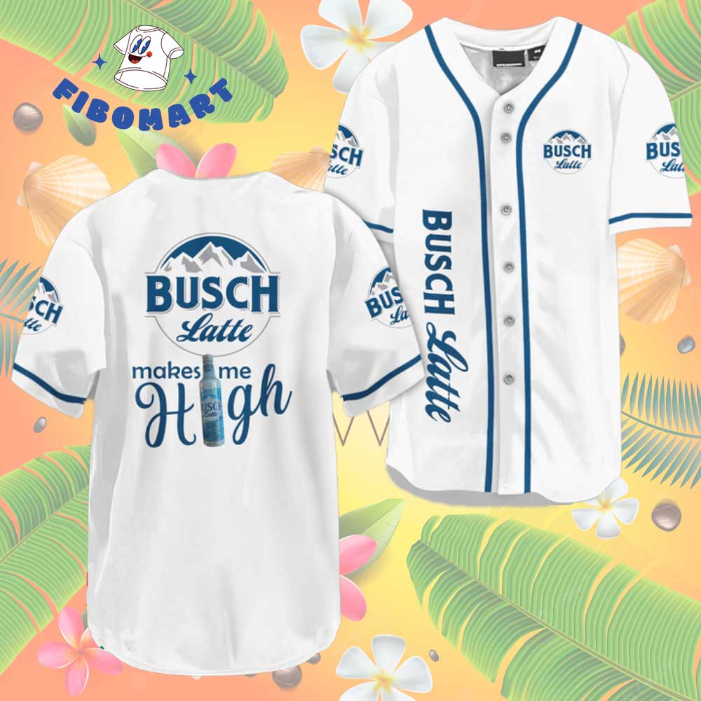 Busch Latte Make Me High Baseball Jersey