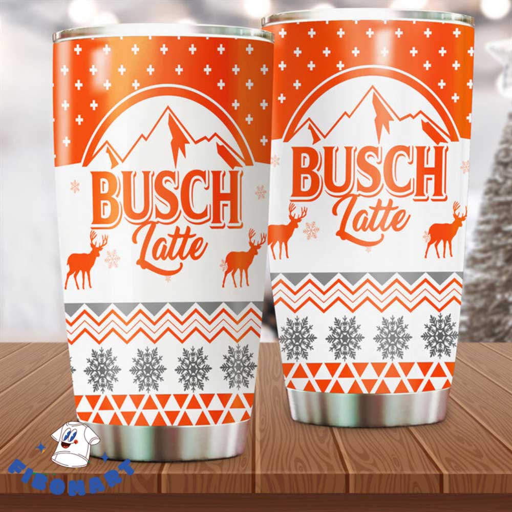Reindeer Busch Latte Beer Tumbler