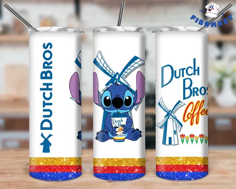 Stitch Drink Dutch Bros Coffee Skinny Tumbler