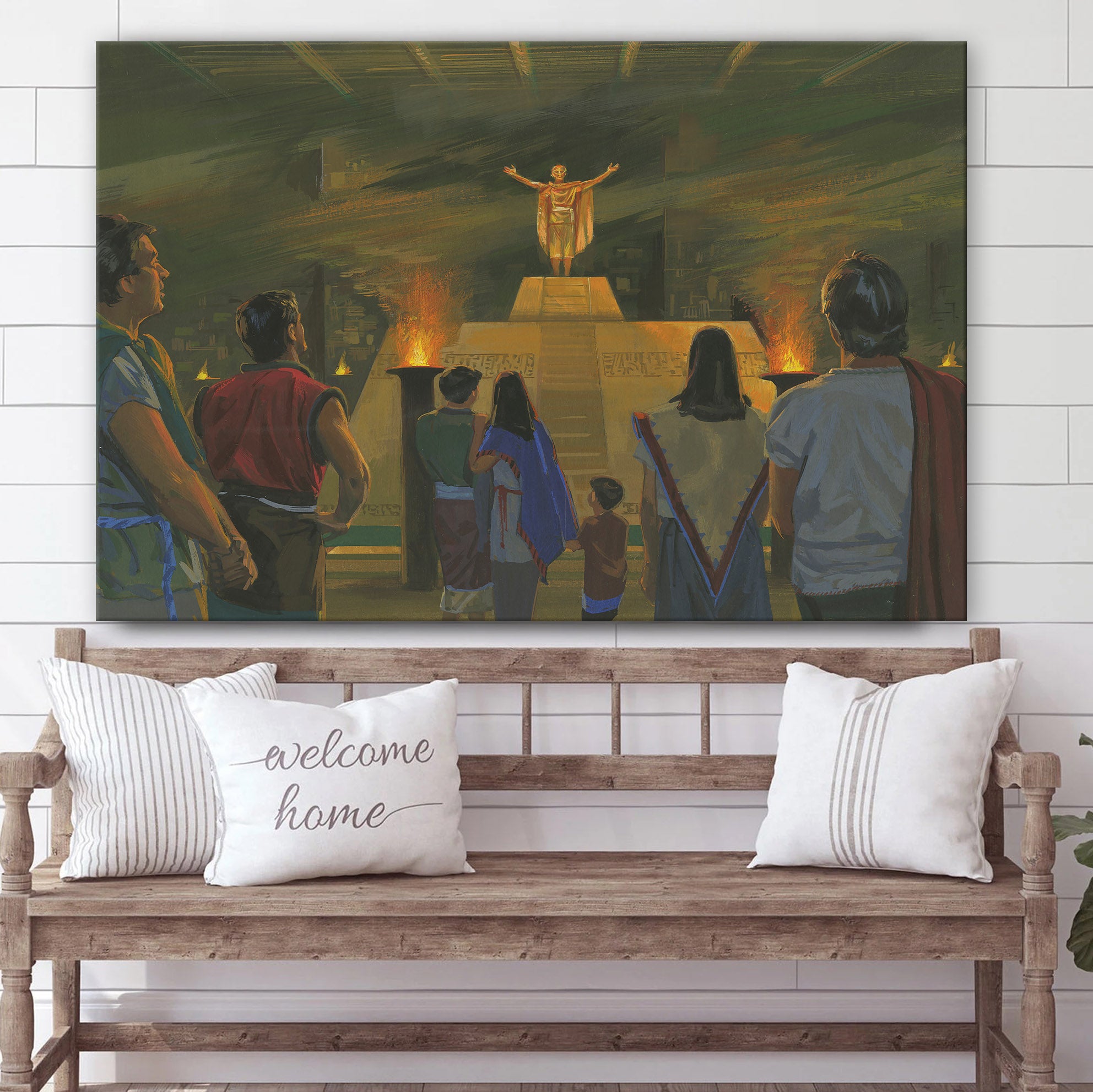 Zoramites And The Rameumptom Canvas Pictures – Christian Paintings For Home – Religious Canvas Wall Decor